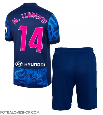 Atletico Madrid Marcos Llorente #14 Dětské Alternativní Dres 2024-25 Krátký Rukáv (+ trenýrky)